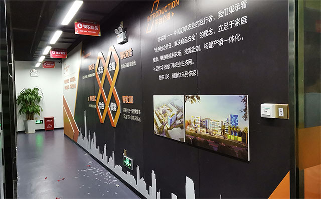 某科技公司企业文化墙安装效果图